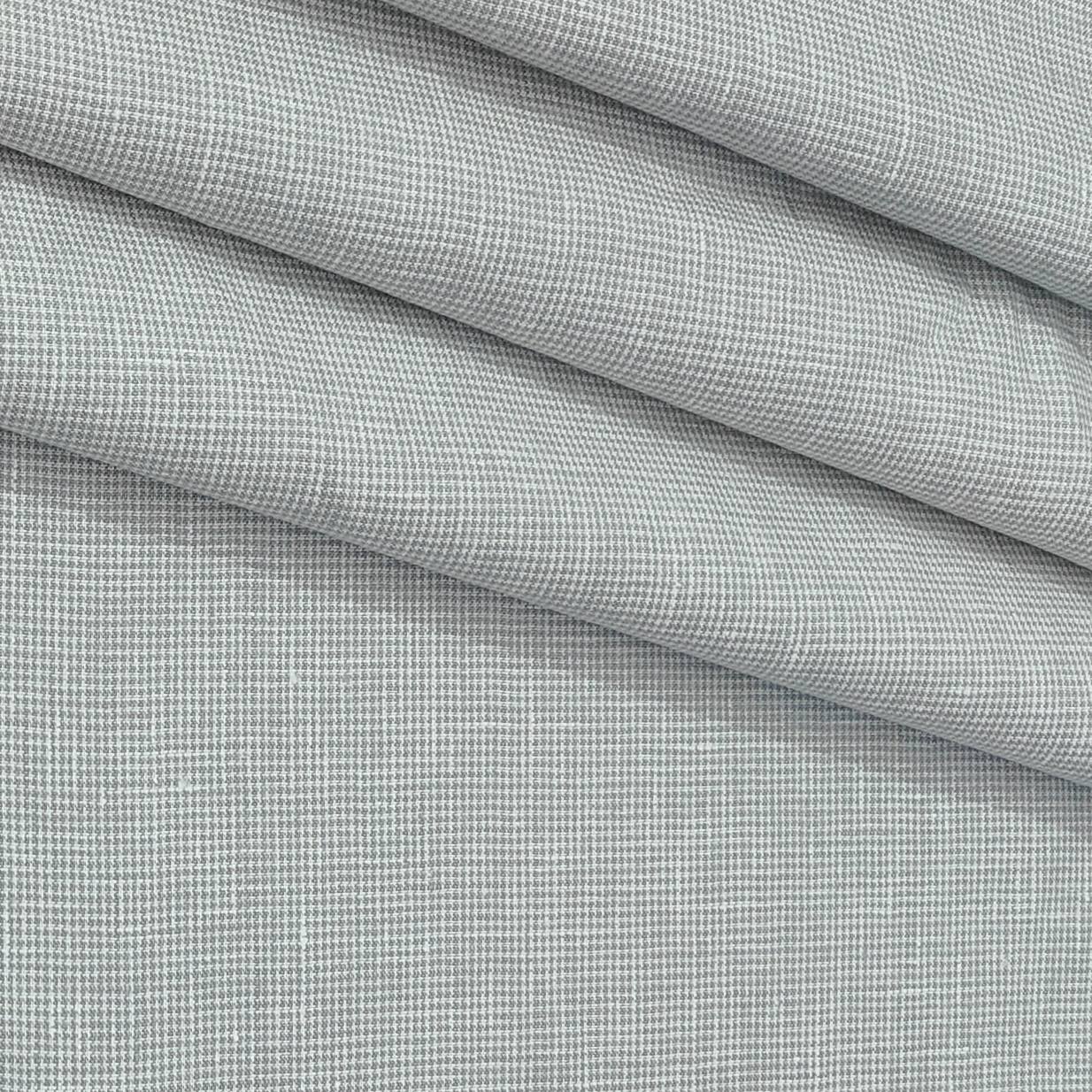 Trouser Fabric Donear Premium 44Lea 100% Linen Pin Check Colour Light Mint Green